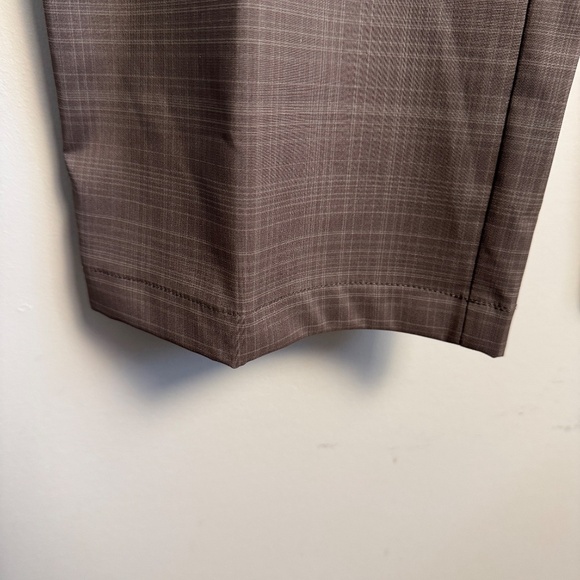 Nike Golf Men's 34x34 Retro Plaid Chino Golf Pants Brown Lightweight Preppy - Picture 3 of 15